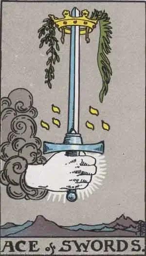 tarot card: ace of swords