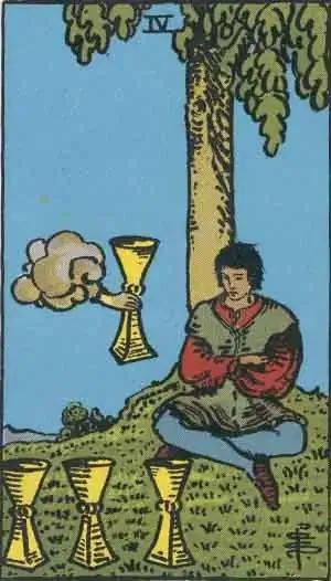 tarot card: four of cups