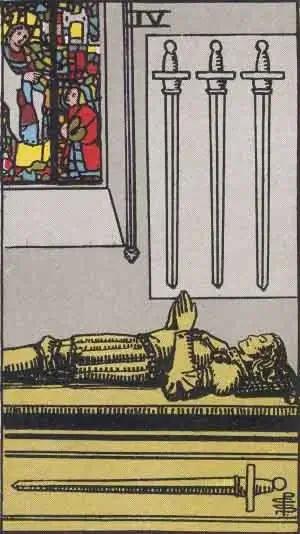 tarot card: four of swords