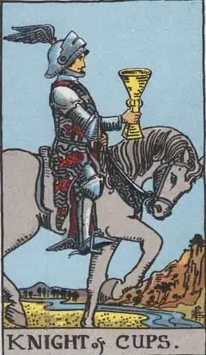 tarot card: knight of cups