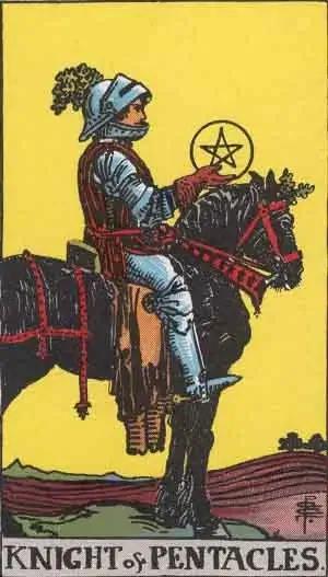 tarot card: knight of pentacles