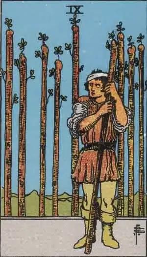 tarot card: nine of wands