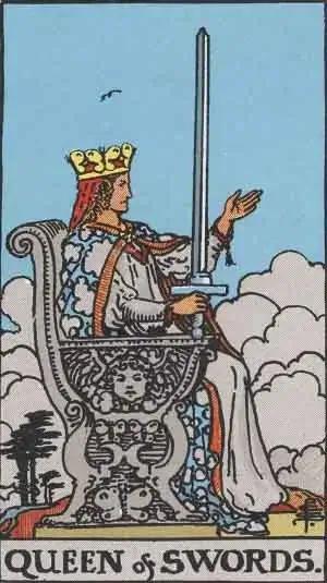 tarot card: queen of swords