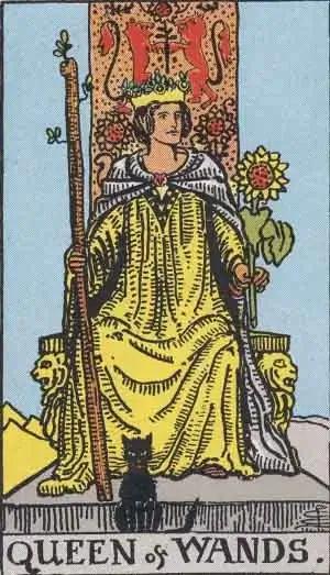 tarot card: queen of wands