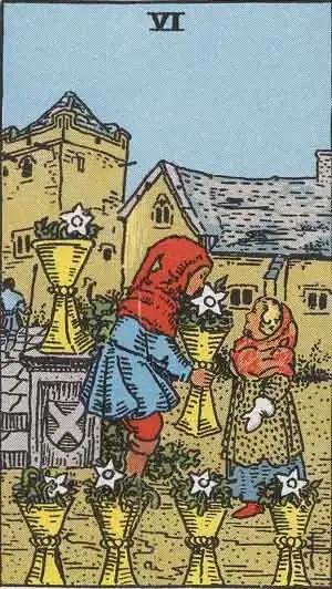 tarot card: six of cups