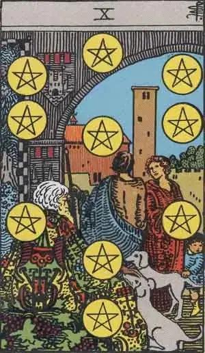 tarot card: ten of pentacles