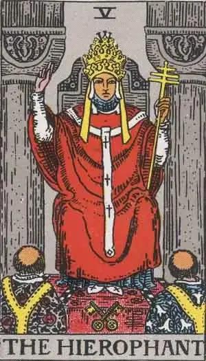 tarot card: the hierophant