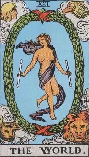 tarot card: the world