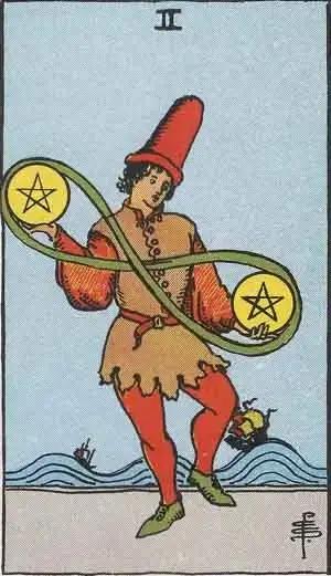 tarot card: two of pentacles