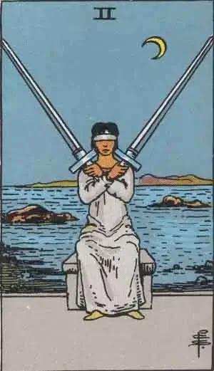 tarot card: two of swords