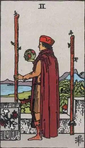 tarot card: two of wands